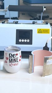 How to use Tumbler Heat Press for 12 oz Sublimation Wine Tumbler Full Wrap Printing?🔥 Here are some sublimation tips: ✔️ Install our 12 oz wine tumbler press attachment on the 30 oz tumbler heat press machine first ✔️ Adjust the right pressure for printing ✔️ Suggest setting 356 ℉, 60 s for printing, if you design if full wrap one, don't forget rotate it and print for extra 60 seconds Do you want to try it? Comments "Wine tumbler kit", then we'll send you the link for purchase. #sublimation #cr