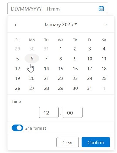 DateTimePicker
