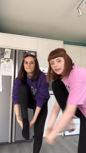 Caitlin and Leah on TikTok