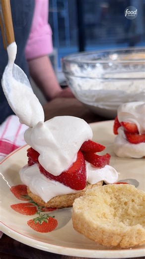 The secret to our BEST Strawberry Shortcake is a double-stacking technique for super light and high biscuits 🍓🤫 Martha Tinkler shares all her best tips! Get the recipe: https://foodtv.com/3Ya7KUb | Food Network