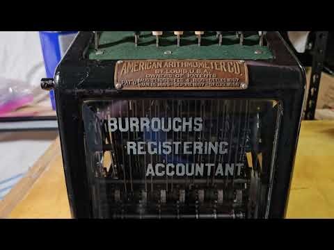 Burroughs Registering Accountant by the American Arithmometer Company