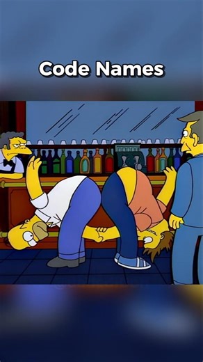 Homer gives code names to his friends #simpsons #shorts