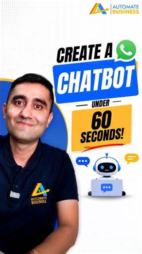 Create a WhatsApp AI Chatbot in 60 Seconds 🤖 | Try This Now!