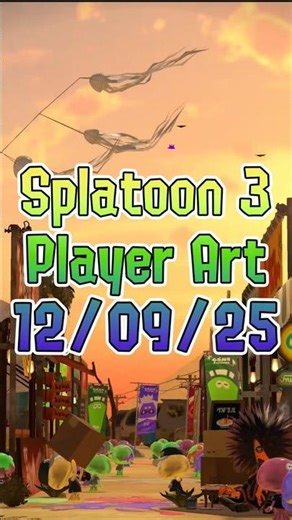 Splatoon 3 Player Art - 12/09/25 #shorts #splatoon3
