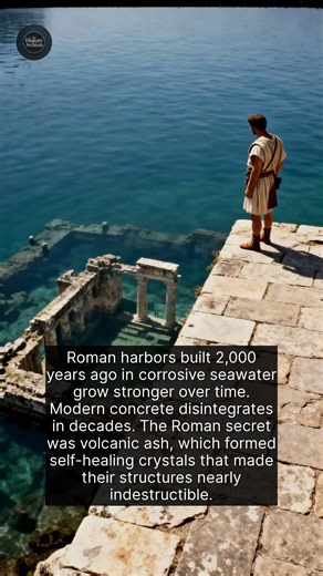 93K views · 2.4K reactions | Roman concrete gets stronger with time, unlike our modern equivalent. | The History Archives | Facebook