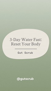 💧💧 Water fasting isn’t just “not eating.” It creates a very specific internal state. 💧 Insulin drops fast → fat-derived ketones rise 🧠 Gut motility slows → less mechanical irritation 🧬 Autophagy increases in select tissues, not everywhere 🦠 Some microbes weaken due to lack of fermentable fuel ----- 👇👇👇👇👇 Want an extra bottle of Gut Scrub completely FREE? Comment ‘scrub” & we’ll send you the code! Add the extra bottle to your cart, apply the code & it’s on us! Valid for the first 100 s