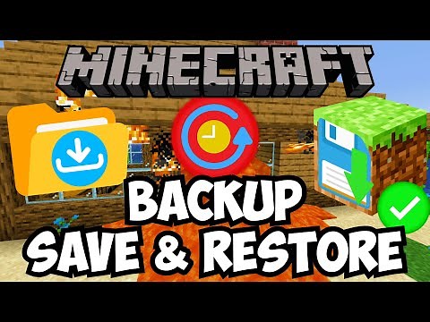How to SAVE/BACKUP & Download Minecraft Worlds TUTORIAL: TRANSFER & FIX Corrupted Minecraft Worlds