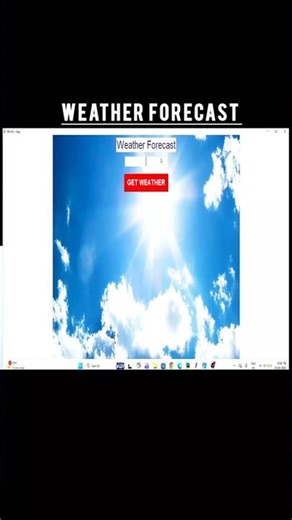 🌤️🌍 Weather Forecast App using Python 🐍💻I #tanishadeval # shorts #weatherForecast