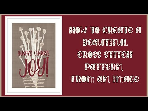 How to Create a Cross Stitch Pattern from image using Cross Stitch Professional Platinum Software
