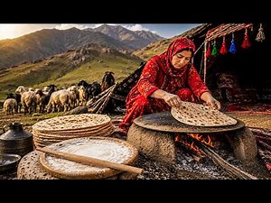 Real Bakhtiari Nomadic Life | Fresh Bread Over Fire
