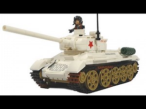 Sluban M38-B0978 T34/85 Soviet medium tank T 34-85 | Tank for lego fans!