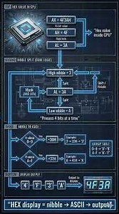 Hexadecimal Display Explained | How CPU Shows HEX Values