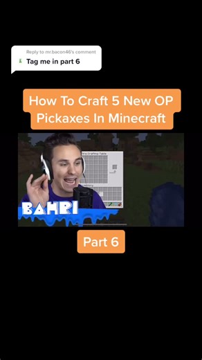 Crafting 5 New OP Pickaxes in Minecraft - Part 6