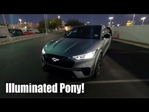 2021 Ford Mustang Mach-E GT AT NIGHT! | Interior/Exterior Lighting