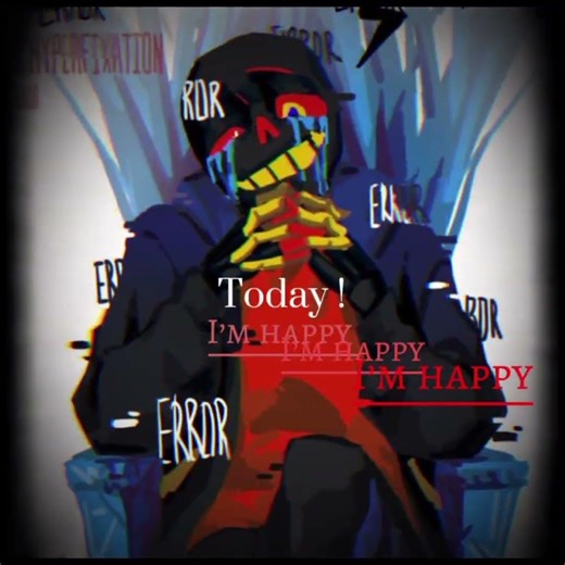 if you sad don't let it show happy face Error Sans Edit #sansmeme #sans #errorsans #sansau