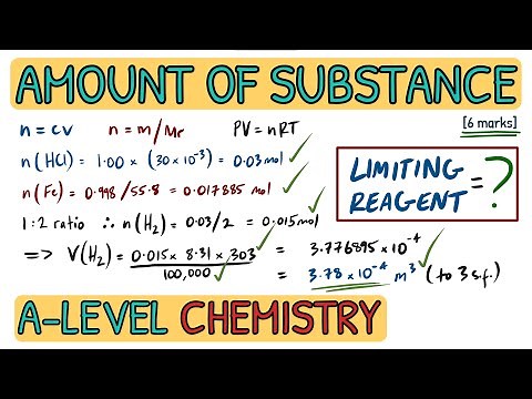 Amount of Substance - Exam Question Walkthrough｜A Level Chemistry (AQA)