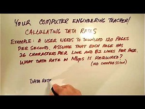 Video 1 - Calculating bit rates (uncompressed)