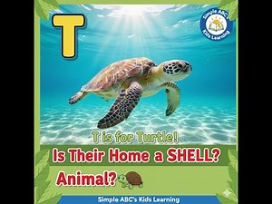 🐢 T is for Turtle! Is Their SHELL Their HOME?! 🏡 Reptile Facts for Kids!