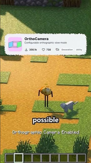 New minecraft POV 👁‍🗨 | MOD: Isometric Renders