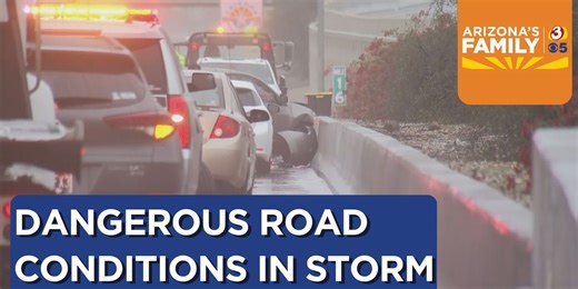Winter storm causes dangerous driving conditions across Arizona