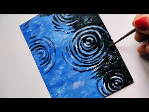 How to Draw Water Ripples | Easy Water Ripples Painting