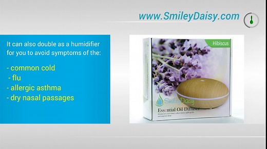 Aroma Essential Oil Diffuser, 350ml, Ultrasonic Cool Mist Whisper-Quiet Humidifier with Color LED Lights Changing, Two Mist Settings, Waterless Auto Shut-Off