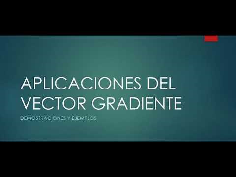 Aplicaciones del vector gradiente