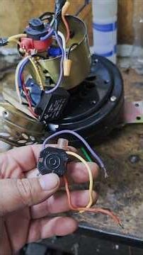 Ceiling fan wiring diagram with 2-wire capacitor and cumulative switch