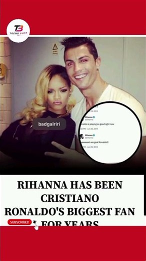 Rihanna Supports Ronaldo 🌟⚽ #trending #viral