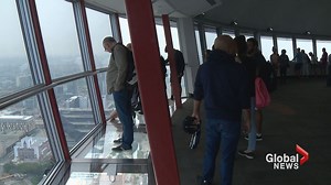 Heavy haze not stopping visitors enjoying view from the Calgary Tower