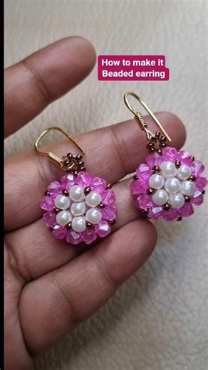 How to make it Beaded earring #beading#earrings#handmadeearrings #diy #diyearrings #beadedearrings
