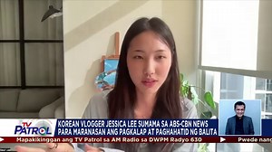 434K views · 10K reactions | Sumabak maging reporter ng ABS-CBN News ang Korean vlogger na si Jessica Lee para sa kaniyang trabaho serye. BASAHIN: https://news.abs-cbn.com/lifestyle/2024/1/31/vlogger-jessica-lee-tries-hand-at-being-tv-news-reporter-2227 | TV Patrol | Facebook