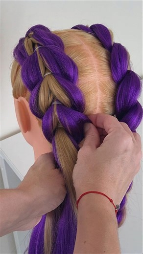 How to Start Dragon Braids with Synthetic Hair – Easy Way #dragonbraids #festivalbraids