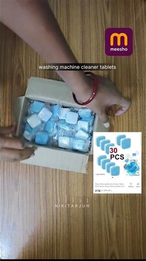 washing machine cleaner tablets from ‪@Meesho‬ #productreview #trending #ytshorts #telugu