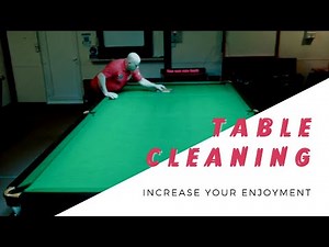 Snooker table cleaning