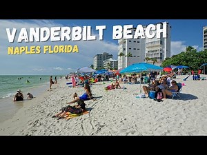 Walking Vanderbilt Beach Naples Florida / 4K Beach Tour