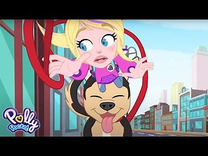 RUNAWAY PUPPY! Polly's GO TINY Rescue Mission 🐶💜 ‪@PollyPocket‬ NEW Season 2