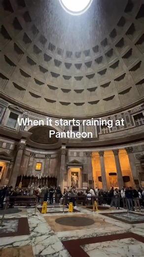 The Pantheon – Rome’s timeless engineering. Built nearly 2,000 years ago, its vast dome and open oculus still inspire awe. But the genius lies in the details: the marble floor, slightly raised at the center, directs rainwater to hidden drains at the edges—protecting the temple for centuries. 📸 loana Diaconu #architecture #pantheon #rome #engineering | World architecture inspiration