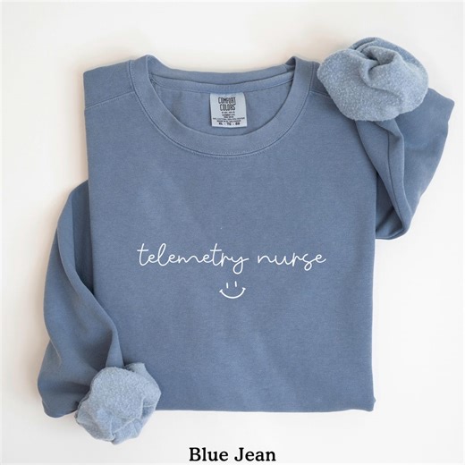 Telemetry Nurse Sweatshirt, PCU Nurse Sweater, Tele Nurse Shirt, CVICU Nurse Gift, Telemetry Tech Crewneck, Telemetry Unit, Comfort Colors - Etsy