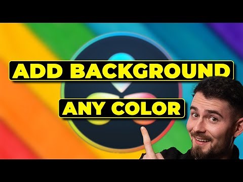HOW TO ADD Background with any Color | Davinci Resolve 18 Tutorial