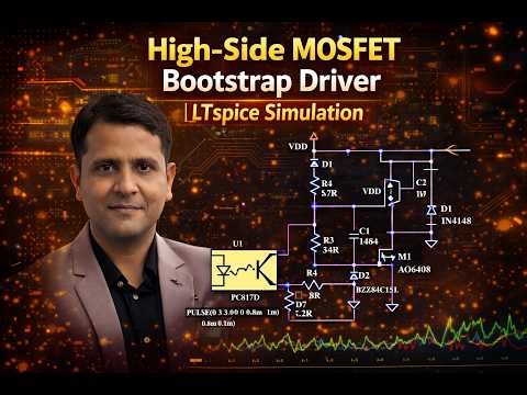 High-Side MOSFET Bootstrap Driver | LTspice Simulation | Isolated