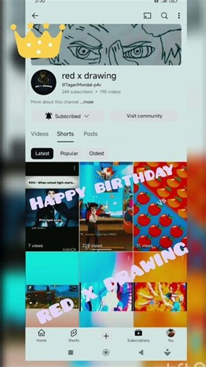 happy birthday red x drawing #happybirthday