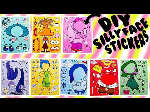 Inside Out 2 DIY Make A Silly Face Stickers! | Crafts for Kids