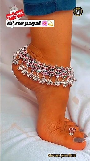 beautiful silver bridal anklet design collection, 💫🌟🤩 #bridalanklet #dulhanpayal#shivamjewellers101