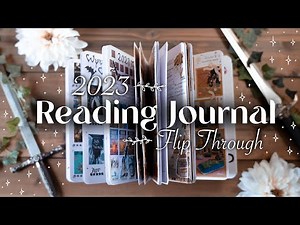 2023 reading journal flip through 🌿 simple & easy spreads