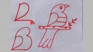 51K views · 1.3K reactions | How to draw a bird from number 123 | Easy drawing trick for kids | Very easy and simple bird draw #Drawingtrick #draw #art | Priyanka creative guru | Facebook