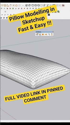 Create Realistic Pillows in SketchUp in 1 Minute! 🤯 #SketchUp #3DModeling #InteriorDesign