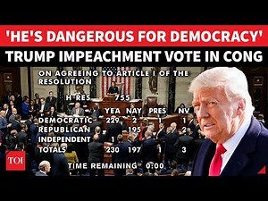Trump Impeachment Vote: 'Your Days Are Numbered' | U.S. Cong Shocker For GOP | WATCH