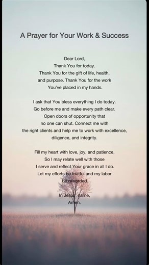 Prayer for Your Work & Success🙏 #faithbased #prayer #dailyprayer #shorts