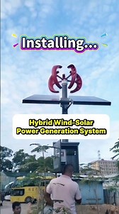 Fifty sets of wind-solar hybrid street light power supply systems are currently being installed.